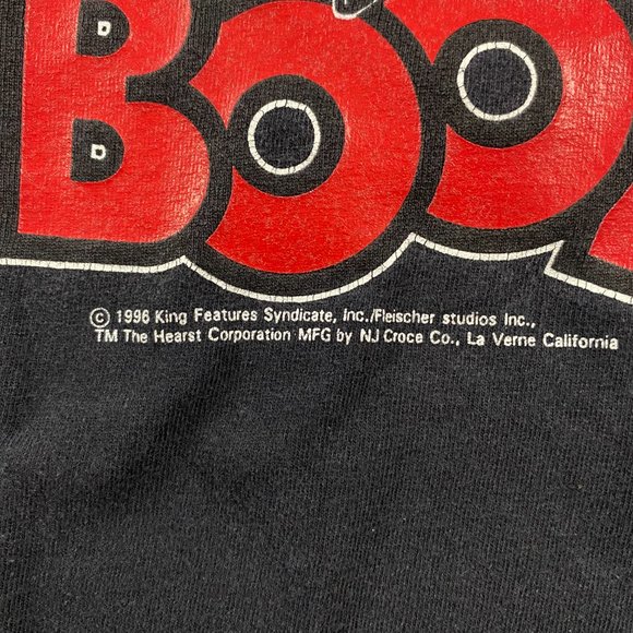 Vintage 90s Betty Boop T Shirt Mens Medium Double Sided Cotton - Picture 5 of 10